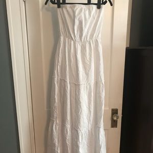 Strapless White Eyelet Dress - NWT